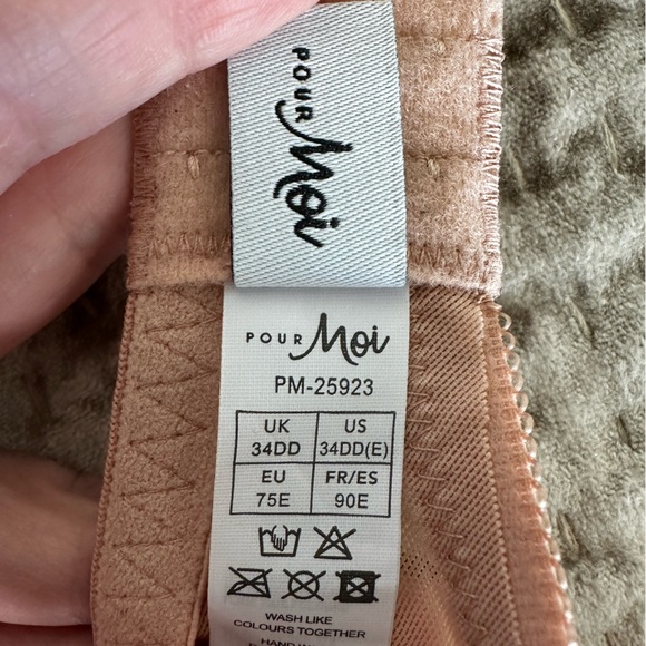 Elegant Lace Padded Bra in Nude - Picture 3 of 5